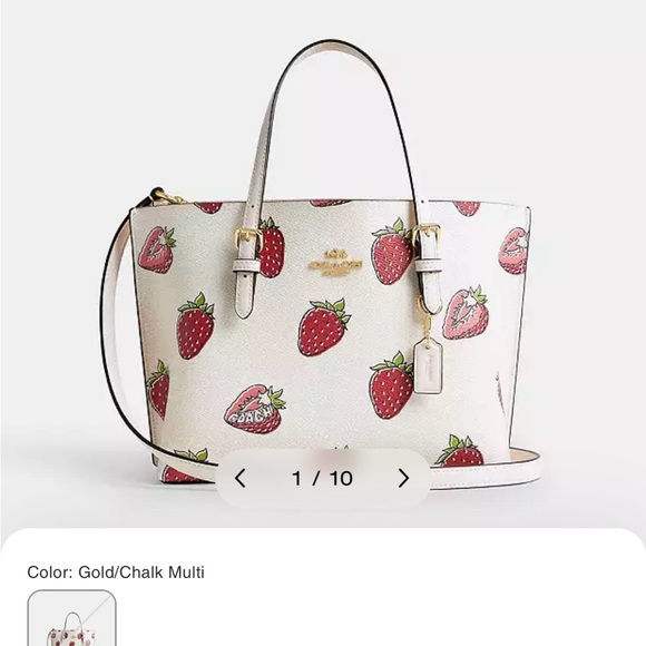 Coach mollie Strawberry Tote. Brand new . Comes with original packing - Picture 1 of 7